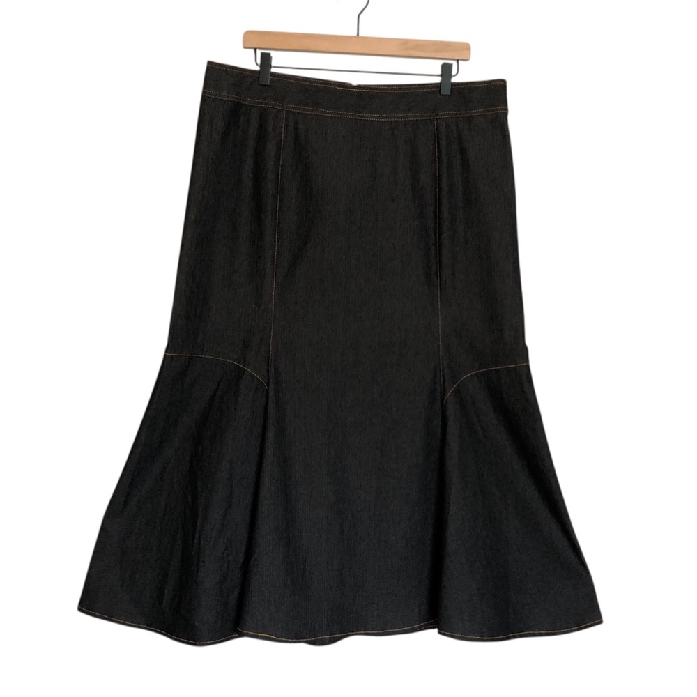 Monroe and Main Denim Skirt Maxi Midi Long